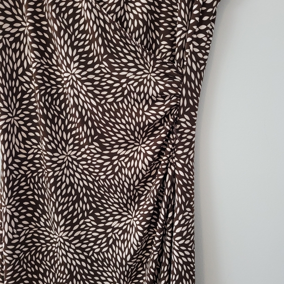 Frank Lyman Faux Wrap Bealted Dress Cap Sleeve Size 4 - Picture 5 of 13